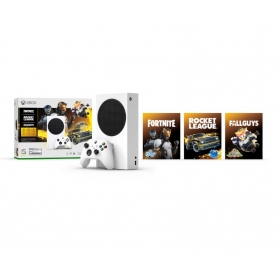 MICROSOFT XBOX SERIES S 512 GB BUNDLE FORTNITE-ROCKET LEAGUE-FALLGUYS COLORE BIANCO RIF. RRS-00078  COLORE BIANCO - PROMO