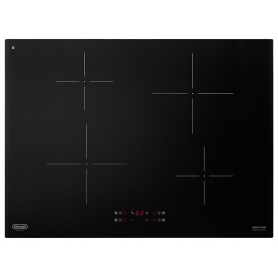 DE LONGHI PIN72 PIANO COTTURA DA INCASSO A INDUZIONE 70CM 4 ZONE COTTURA COLORE NERO - PROMO