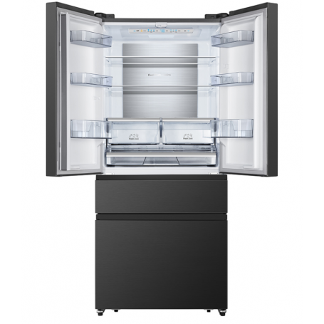 HISENSE RF540N4SBF2 FRIGORIFERO 4 PORTE TOTAL NO FROST 421LT WIFI CLASSE E INOX NERO