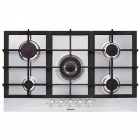 OUTLET GLEM GAS O-GT955HIX PIANO COTTURA DA INCASSO 90CM 5 FUOCHI A GAS GRIGLIE IN GHISA INOX - PROTOCOLLO 130