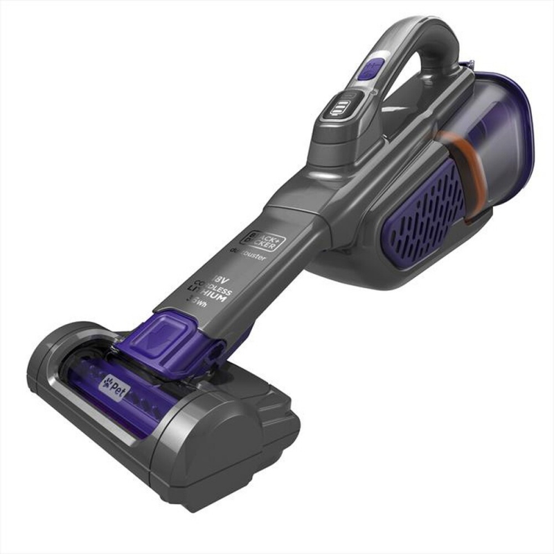 BLACK & DECKER BHHV520BFP ASPIRABRICIOLE RICARICABILE CAPACITA' 700ML NERO/VIOLA