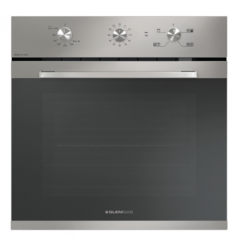 GLEM GAS GFXV21IX-S2 FORNO DA INCASSO ELETTRICO + GAS VENTILATO 63LT INOX