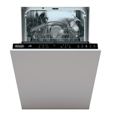 DE LONGHI L45P52E LAVASTOVIGLIE SLIM DA INCASSO A SCOMPARSA TOTALE 10 COPERTI 5 PROGRAMMI CLASSE E