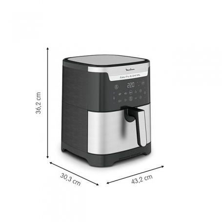 MOULINEX EZ801D EASY FRY & GRILL XXL FRIGGITRICE AD ARIA 6,5LT NERO/INOX