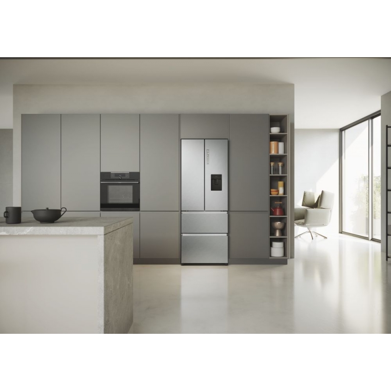 HAIER HFR5719EWMG FRIGORIFERO COMBINATO 446 LT NO FROST CLASSE E SILVER - PROMO