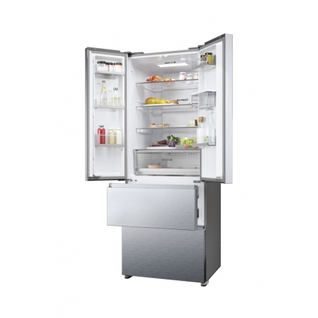 HAIER HFR5719EWMG FRIGORIFERO COMBINATO 446 LT NO FROST CLASSE E SILVER - PROMO