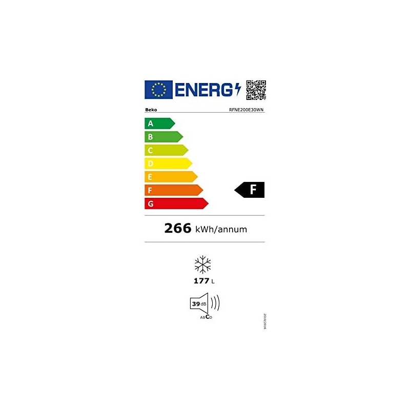 BEKO RFNM200E30WN CONGELATORE VERTICALE LIBERA INSTALLAZIONE 168 LT NO FROST CLASSE F COLORE BIANCO - PROMO