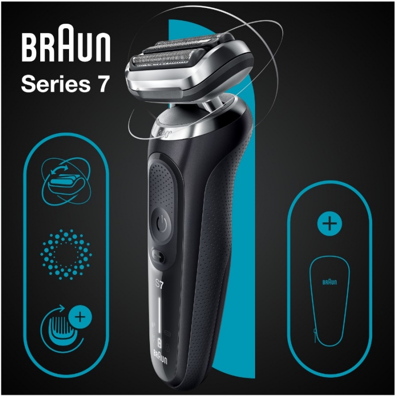 BRAUN SERIES 7 71-N1000S RASOIO ELETTRICO AUTOSENSE FLEX360 WET&DRY - PROMO