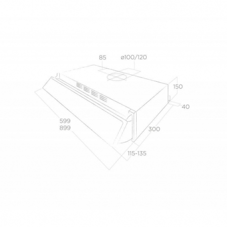 ELICA PRF0154626A CAPPA SOTTOPENSILE 90CM CLASSE D INOX