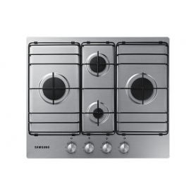 SAMSUNG NA64H3110BS PIANO COTTURA DA INCASSO 60CM 4 FUOCHI A GAS GRIGLIE SMALTATE COLORE INOX - PROMO