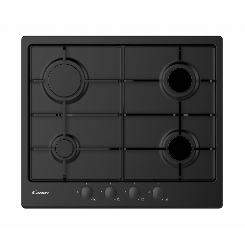CANDY CHW6BRBB PIANO COTTURA DA INCASSO 60CM 4 FUOCHI A GAS COLORE NERO - PROMO