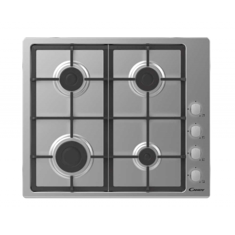CANDY CHG6LX PIANO COTTURA DA INCASSO 60CM 4 FUOCHI A GAS COLORE INOX - PROMO