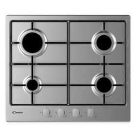 PIANO COTTURA CANDY CPGC64SWPAVG 4 F INOX/LAMIERA CM 60 COMANDI FRONTALI - GARANZIA ITALIA