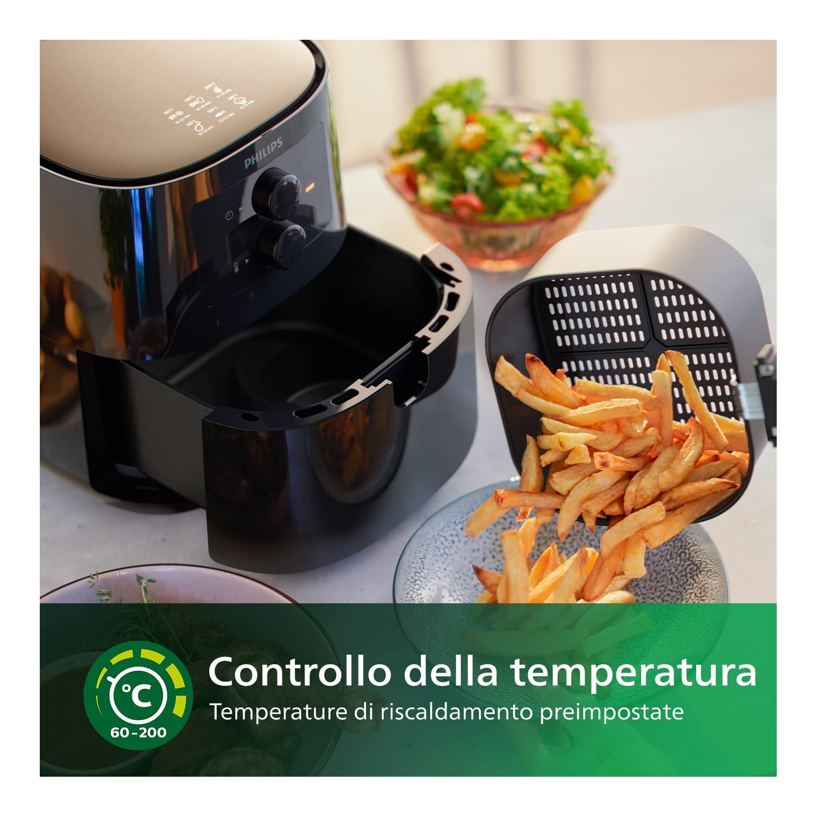 OFFERTA ELETTROVILLAGE  PHILIPS AIRFRYER ESSENTIAL HD9200/90