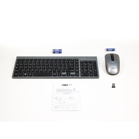 ADJ 520-00020 KW10 PLATINUM KIT TASTIERA+MOUSE WIRELESS RESISTENTE AGLI SCHIZZI D'ACQUA COLORE SILVER/NERO - PROMO ADJ 520-00020 KW10 PLATINUM KIT TASTIERA+MOUSE WIRELESS RESISTENTE AGLI SCHIZZI D'ACQUA COLORE SILVER/NERO - PROMO