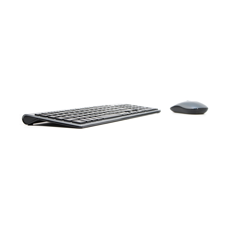 ADJ 520-00020 KW10 PLATINUM KIT TASTIERA+MOUSE WIRELESS RESISTENTE AGLI SCHIZZI D'ACQUA COLORE SILVER/NERO - PROMO
