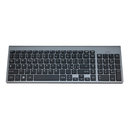ADJ 520-00020 KW10 PLATINUM KIT TASTIERA+MOUSE WIRELESS RESISTENTE AGLI SCHIZZI D'ACQUA COLORE SILVER/NERO - PROMO ADJ 520-00020 KW10 PLATINUM KIT TASTIERA+MOUSE WIRELESS RESISTENTE AGLI SCHIZZI D'ACQUA COLORE SILVER/NERO - PROMO