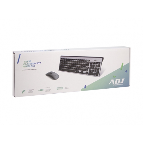 ADJ 520-00020 KW10 PLATINUM KIT TASTIERA+MOUSE WIRELESS RESISTENTE AGLI SCHIZZI D'ACQUA COLORE SILVER/NERO - PROMO ADJ 520-00020 KW10 PLATINUM KIT TASTIERA+MOUSE WIRELESS RESISTENTE AGLI SCHIZZI D'ACQUA COLORE SILVER/NERO - PROMO