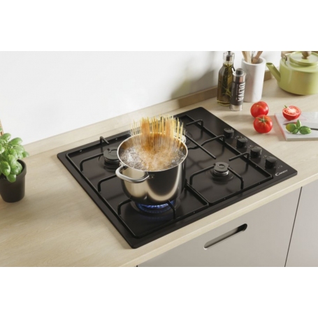 CANDY CHW6LBB PIANO COTTURA DA INCASSO 60CM 4 FUOCHI A GAS NERO