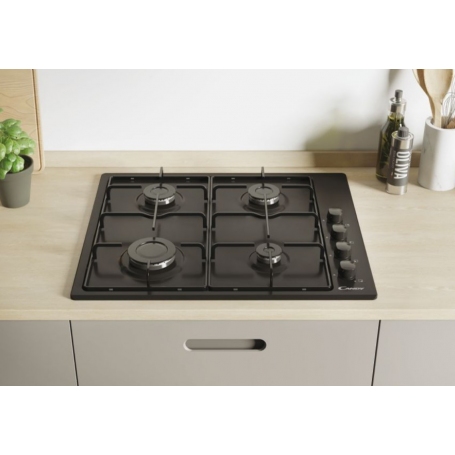 CANDY CHW6LBB PIANO COTTURA DA INCASSO 60CM 4 FUOCHI A GAS NERO