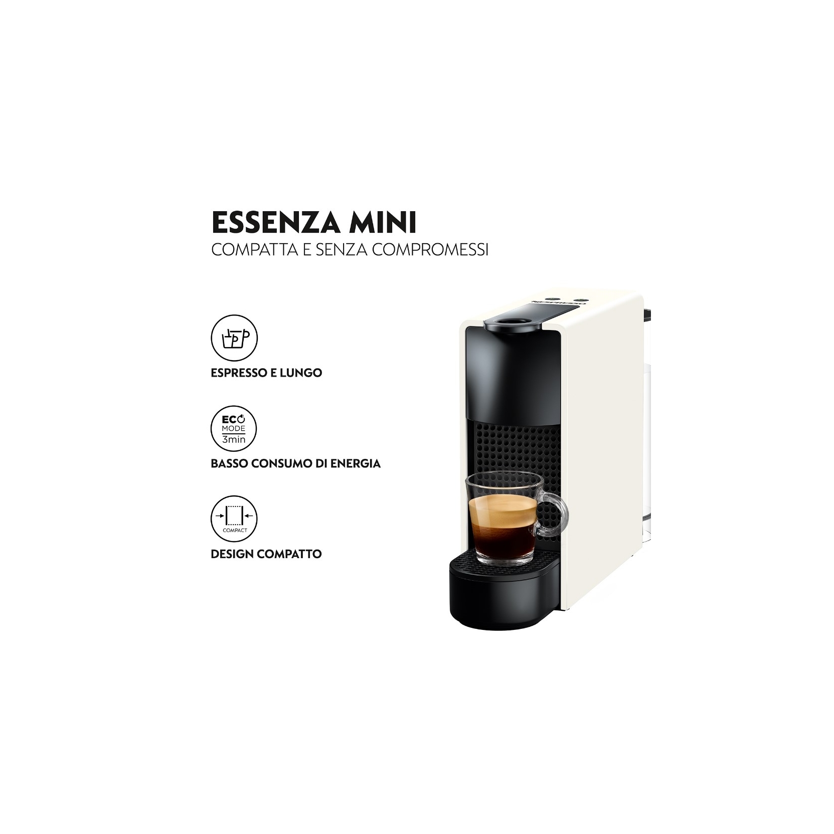 De'Longhi Essenza Mini EN 85.R macchina per caffè Automatica Macchina per  caffè a capsule