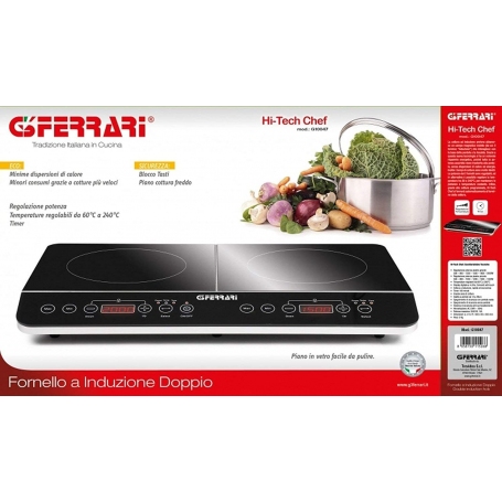 G3 FERRARI G10047 PIASTRA AD INDUZIONE DOPPIA "HI-TECH CHEF" 3500W