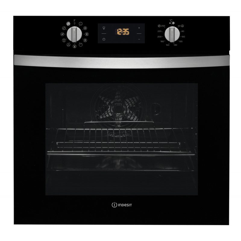 INDESIT IFW 4844 H BL FORNO ELETTRICO DA INCASSO VENTILATO 71LT NERO CLASSE A+ - IFW4844HBL