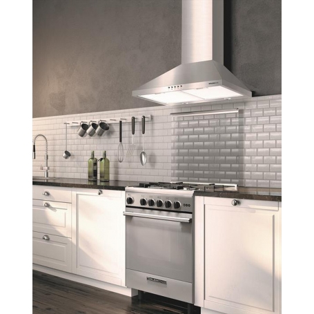 GLEM GAS GHP645IX CAPPA A PARETE ASPIRANTE 60CM INOX CLASSE C