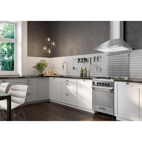 GLEM GAS GHP645IX CAPPA A PARETE ASPIRANTE 60CM INOX CLASSE C