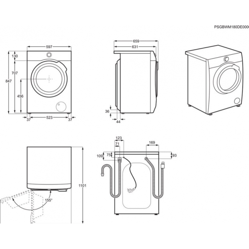 ELECTROLUX EW7HA482 ASCIUGATRICE A POMPA DI CALORE 8 KG PERFECT CARE 700 INVERTER CLASSE A++ - PROMO