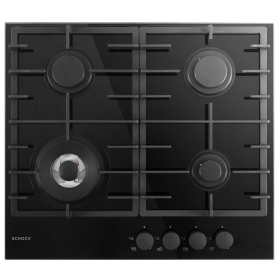 SCHOCK SVC64THBK PIANO COTTURA DA INCASSO 60 CM 4 FUOCHI COLORE NERO - PROMO