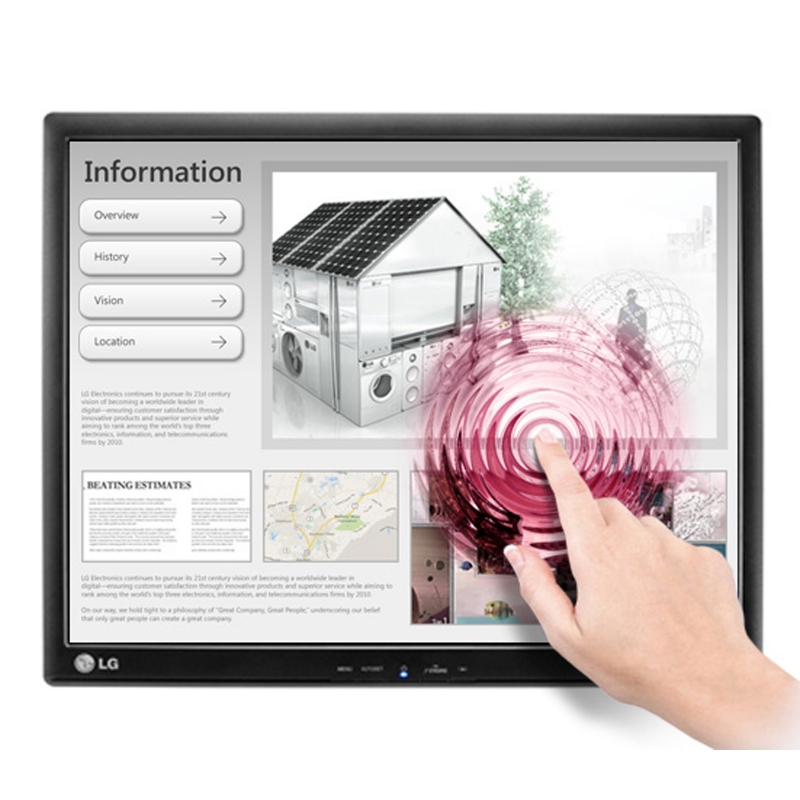 LG 17MB15T-B MONITOR 17" TOUCH SCREEN RISOLUZIONE 1280X1024 NERO - PROMO