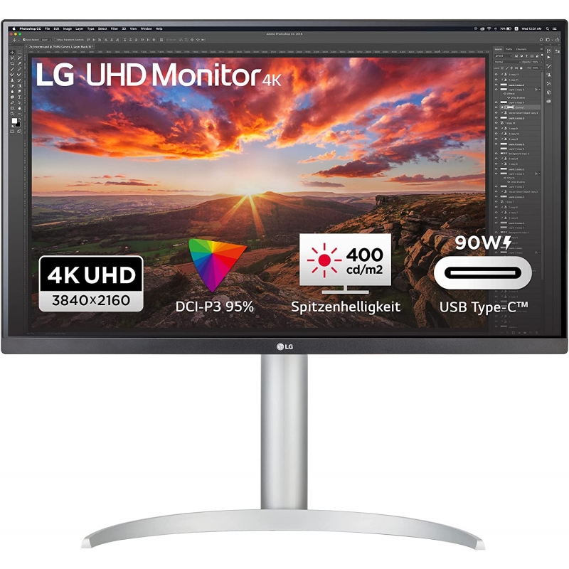 LG 27UP85NP-W MONITOR GRAFICO 27'' 4K 2 HDMI USB COLORE GRIGIO - PROMO