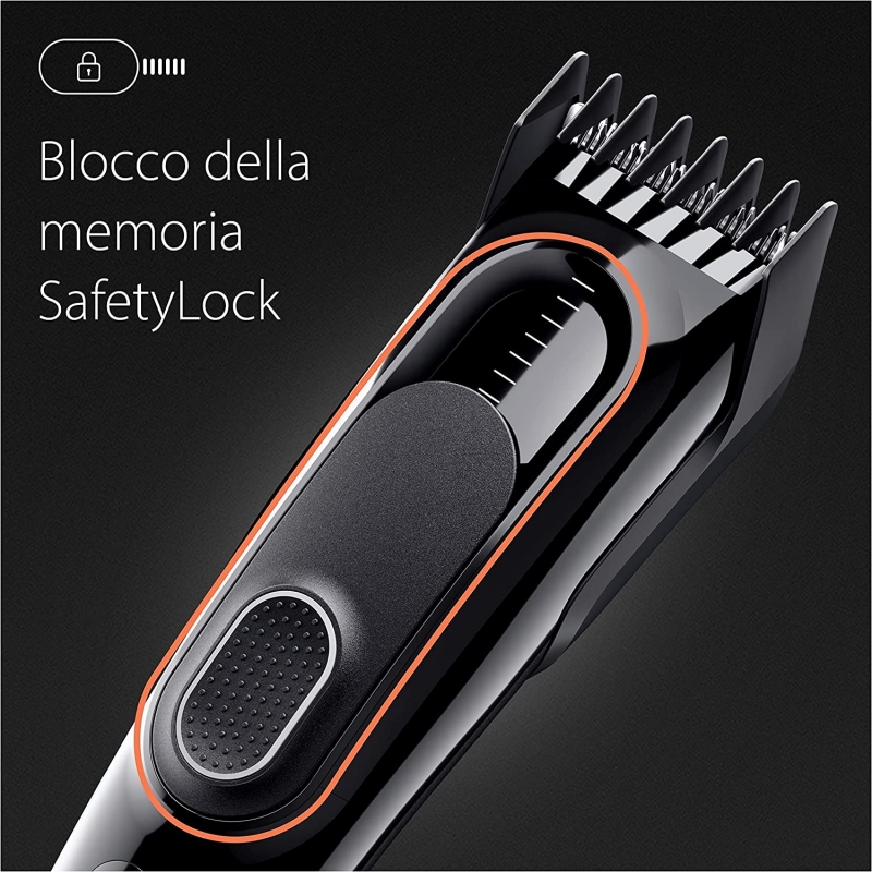 BRAUN HC5310 TAGLIA CAPELLI RICARICABILE E...