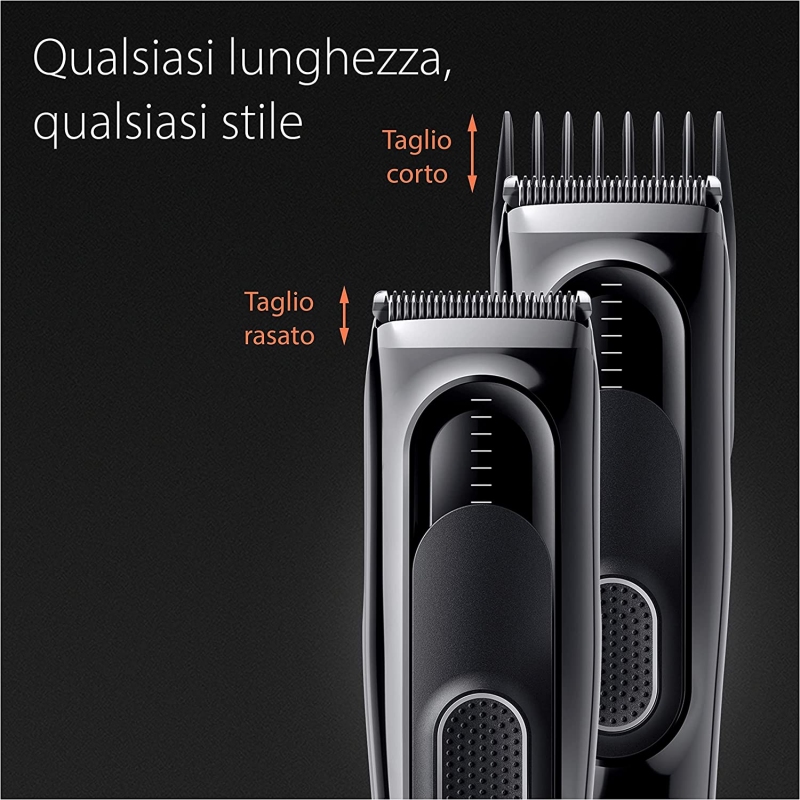 BRAUN HC5310 TAGLIA CAPELLI RICARICABILE E...