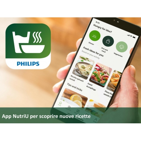 PHILIPS HR2660/00 PASTA MAKER SERIE 7000 MACCHINA PER PASTA AUTOMATICA CON 6 TRAFILE