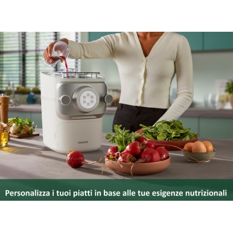 PHILIPS HR2660/00 PASTA MAKER SERIE 7000 MACCHINA PER PASTA AUTOMATICA CON 6 TRAFILE