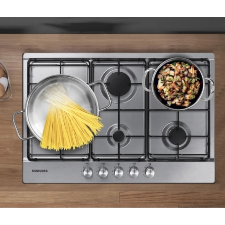SAMSUNG NA75M3130AS PIANO COTTURA 75CM 5 FUOCHI A GAS - INOX