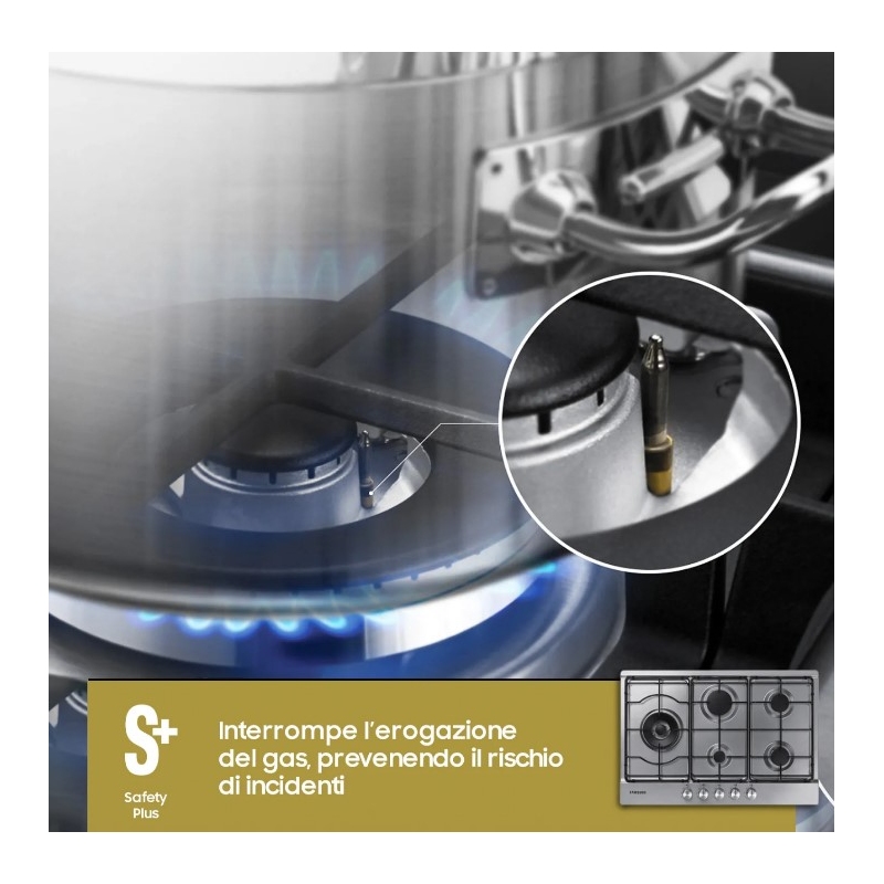 SAMSUNG NA75M3130AS PIANO COTTURA 75CM 5 FUOCHI...