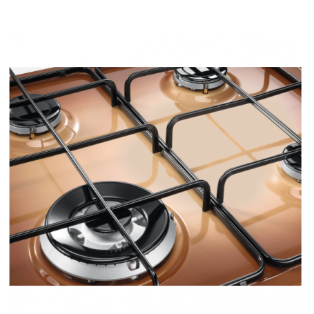 ELECTROLUX EGS6414T PIANO COTTURA DA INCASSO 60CM 4 FUOCHI A GAS TERRA DI FRANCIA