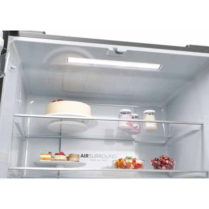 HAIER HCR3818ENMM FRIGORIFERO 4 PORTE CUBE 3 467LT NO FROST CLASSE E INOX