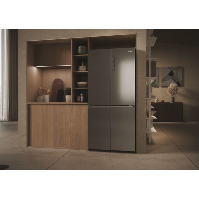 HAIER HCR3818ENMM FRIGORIFERO 4 PORTE CUBE 3 467LT NO FROST CLASSE E INOX