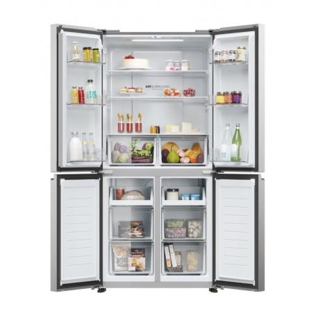 HAIER HCR3818ENMM FRIGORIFERO 4 PORTE CUBE 3 467LT NO FROST CLASSE E INOX