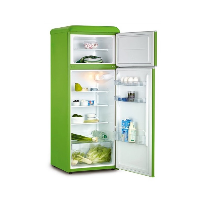 SEVERIN KS 9952 FRIGORIFERO DOPPIA PORTA LINEA RETRO' 209 LT CLASSE E COLORE VERDE - PROMO