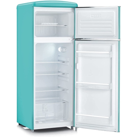 SEVERIN RKG 8934 FRIGORIFERO DOPPIA PORTA LINEA RETRO' 208 LT CLASSE E COLORE TURCHESE - PROMO