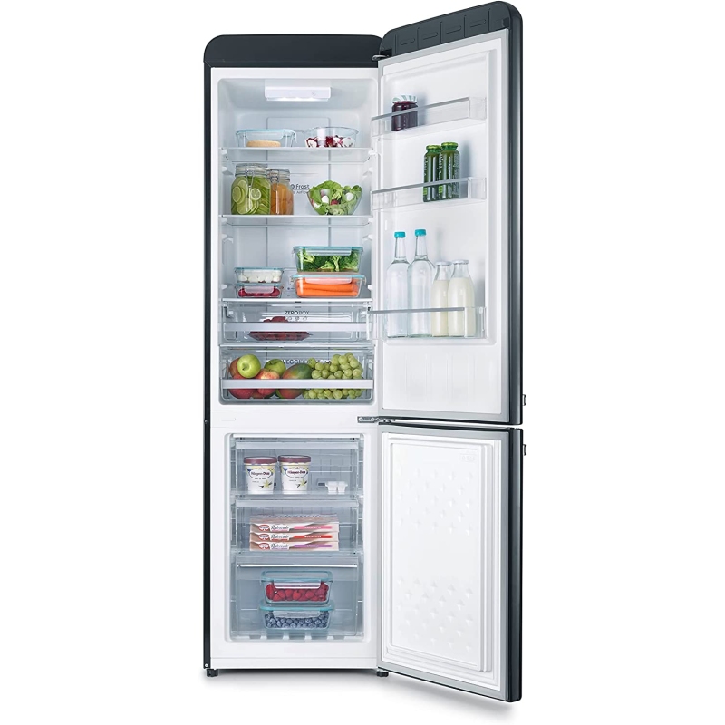 SEVERIN RKG 8928 FRIGORIFERO COMBINATO LINEA RETRO' 250 LT CLASSE E COLORE NERO - PROMO