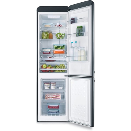 SEVERIN RKG 8928 FRIGORIFERO COMBINATO LINEA RETRO' 250 LT CLASSE E COLORE NERO - PROMO