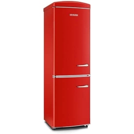 SEVERIN RKG 8887 FRIGORIFERO COMBINATO LINEA RETRO' 315 LT CLASSE E COLORE ROSSO - PROMO