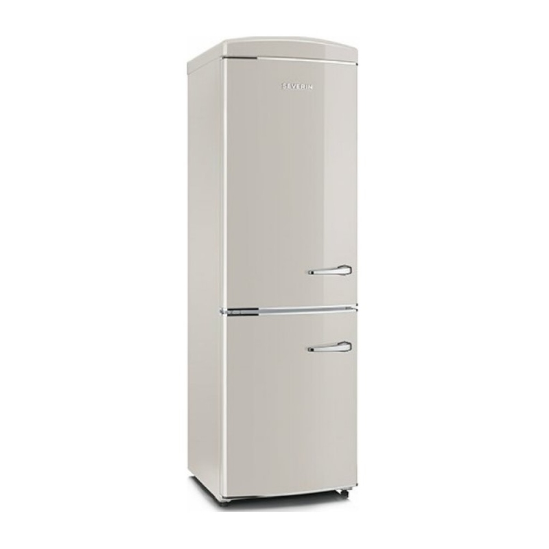 SEVERIN RKG 8889 FRIGORIFERO COMBINATO LINEA RETRO' 315 LT CLASSE E COLORE CREMA - PROMO
