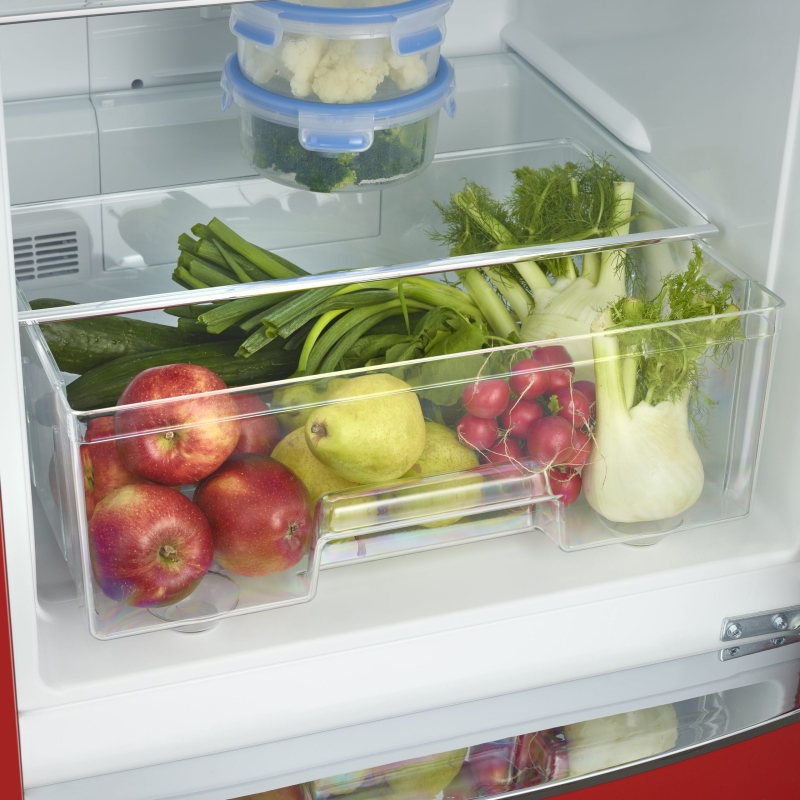 SEVERIN RKG 8997 FRIGORIFERO COMBINATO LINEA RETRO' 315 LT CLASSE E COLORE ROSSO - PROMO